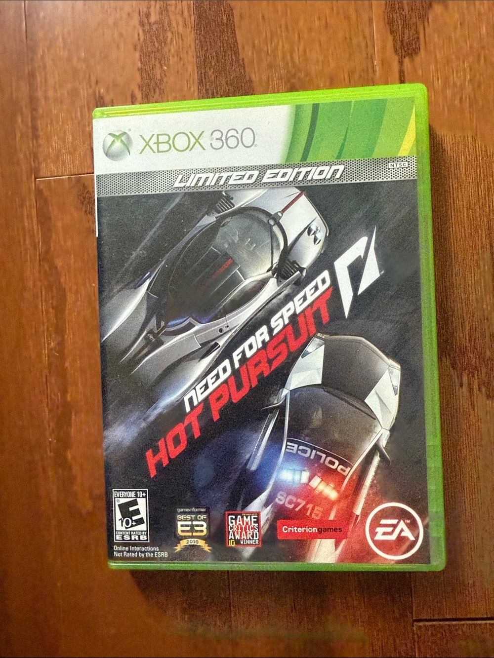 Microsoft Xbox 360 Need for Speed Hot Pursuit - Bright Green Case